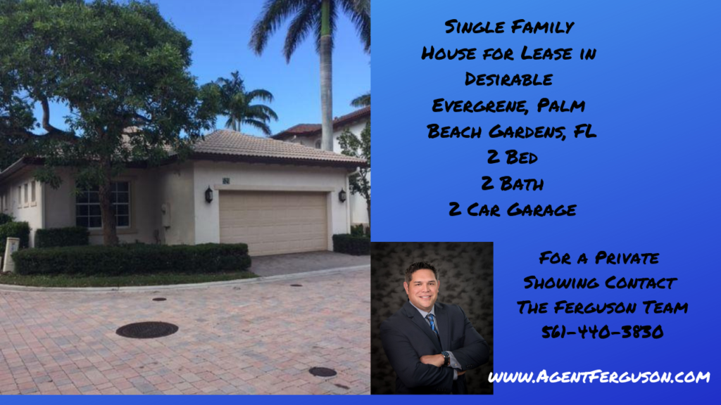 For Lease 2 Bedroom Townhouse in Sandalwood Estates Palm Beach Gardens