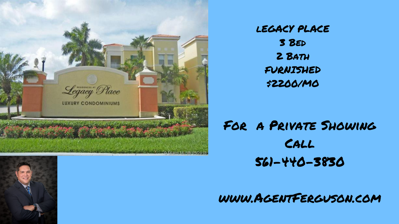 11033 Legacy, Palm Beach Gardens, FL – Rental – $2200/mo – Furnished